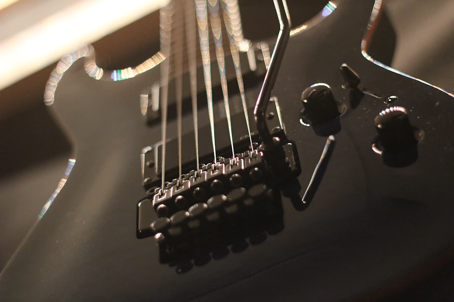 Chevalet de guitare électrique — vue détaillée